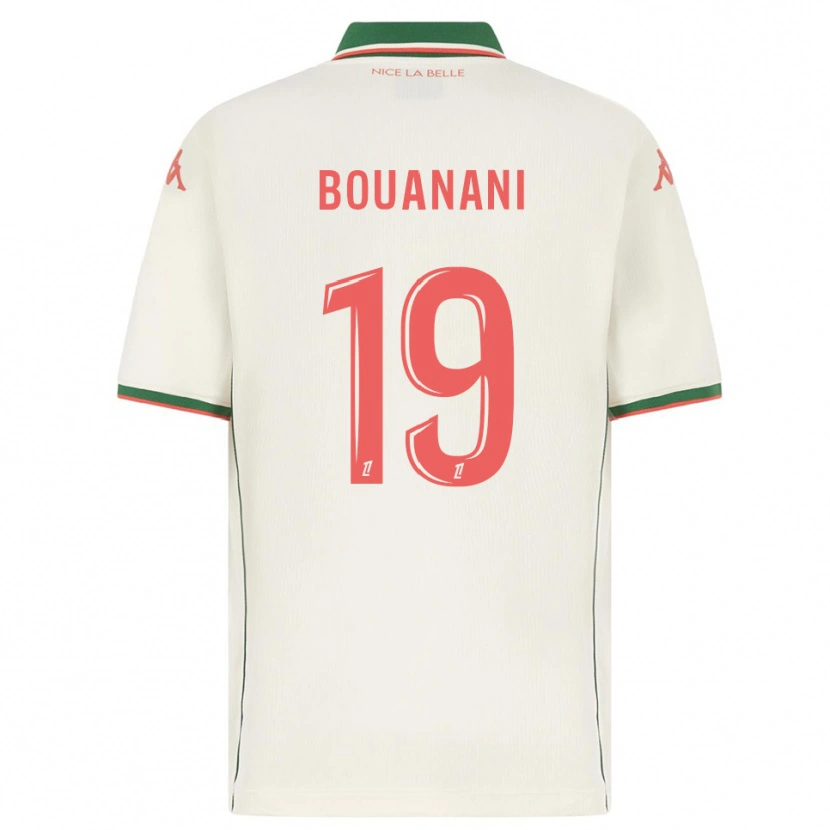 Danxen Women Badredine Bouanani #19 White Green Away Jersey 2025/26 T-Shirt