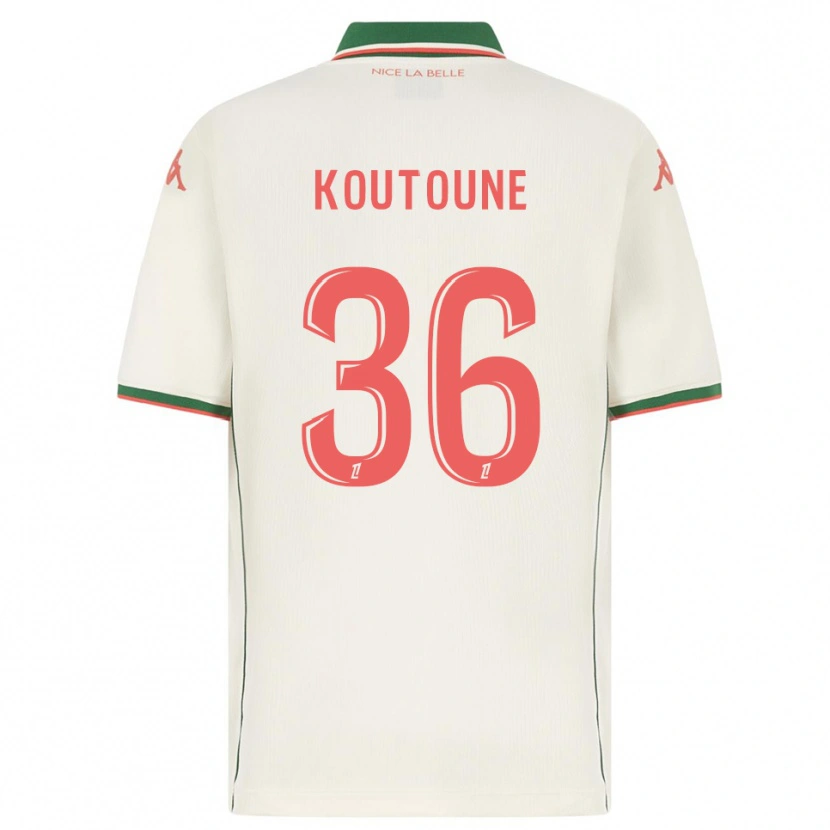 Danxen Women Hamza Koutoune #36 White Green Away Jersey 2025/26 T-Shirt