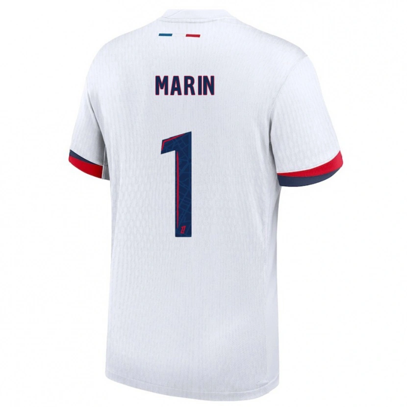 Danxen Women Renato Marin #1 White Red Away Jersey 2025/26 T-Shirt
