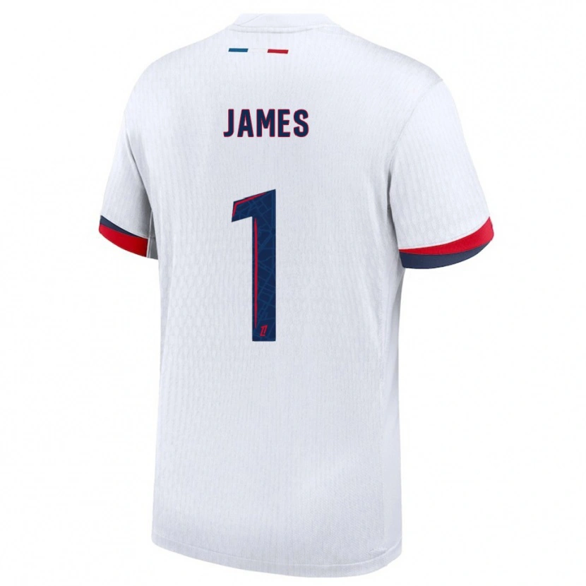 Danxen Women Martin James #1 White Red Away Jersey 2025/26 T-Shirt