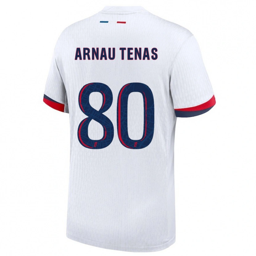 Danxen Women Arnau Tenas #80 White Red Away Jersey 2025/26 T-Shirt