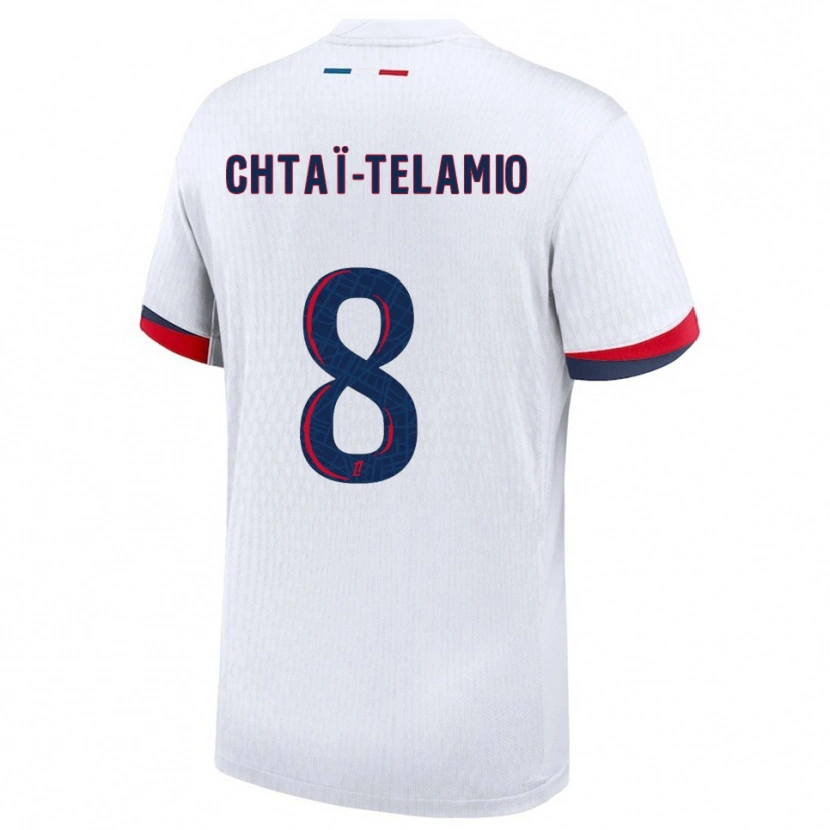 Danxen Women Zayon Chtaï-Telamio #8 White Red Away Jersey 2025/26 T-Shirt