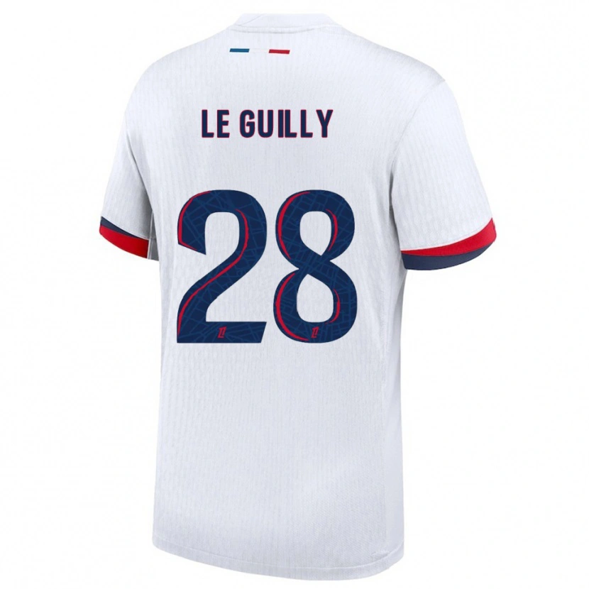 Danxen Women Jade Le Guilly #28 White Red Away Jersey 2025/26 T-Shirt