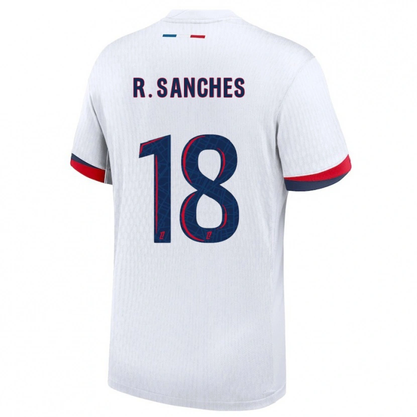 Danxen Women Renato Sanches #18 White Red Away Jersey 2025/26 T-Shirt