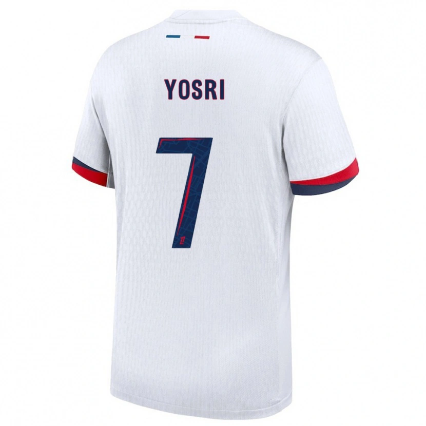 Danxen Women Bouzid Yosri #7 White Red Away Jersey 2025/26 T-Shirt