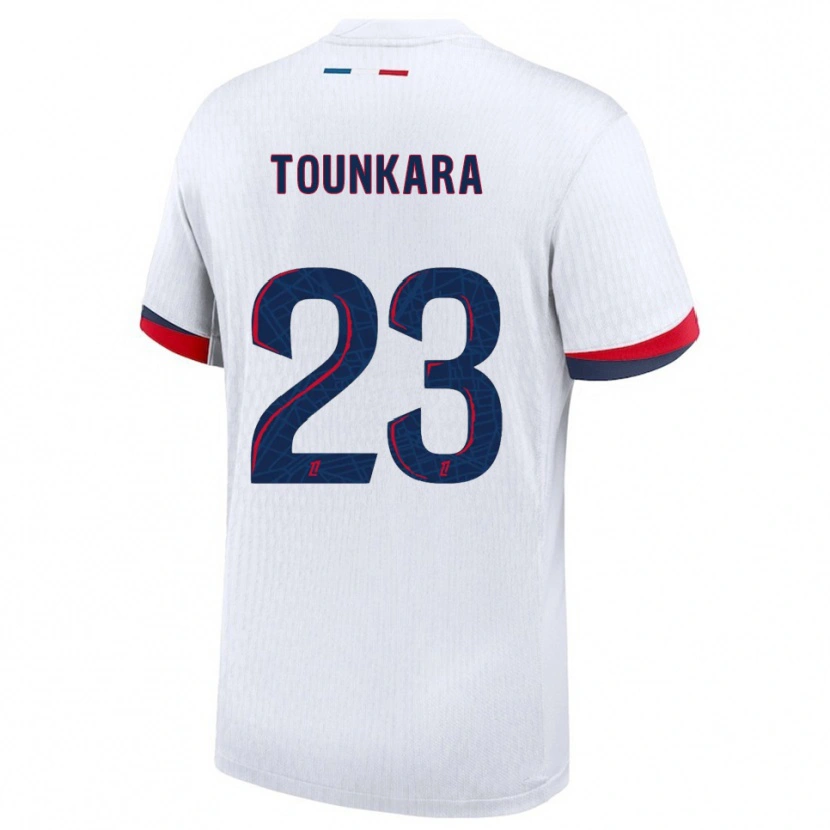 Danxen Women Aïssatou Tounkara #23 White Red Away Jersey 2025/26 T-Shirt