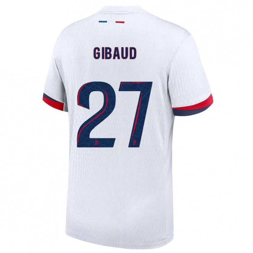 Danxen Women Pierre Gibaud #27 White Red Away Jersey 2025/26 T-Shirt