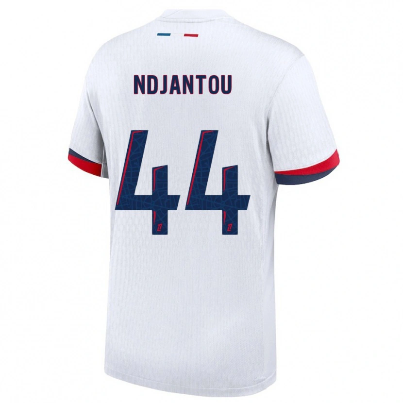 Danxen Women Quentin Ndjantou #44 White Red Away Jersey 2025/26 T-Shirt