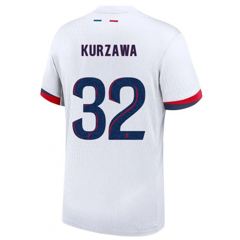Danxen Women Layvin Kurzawa #32 White Red Away Jersey 2025/26 T-Shirt