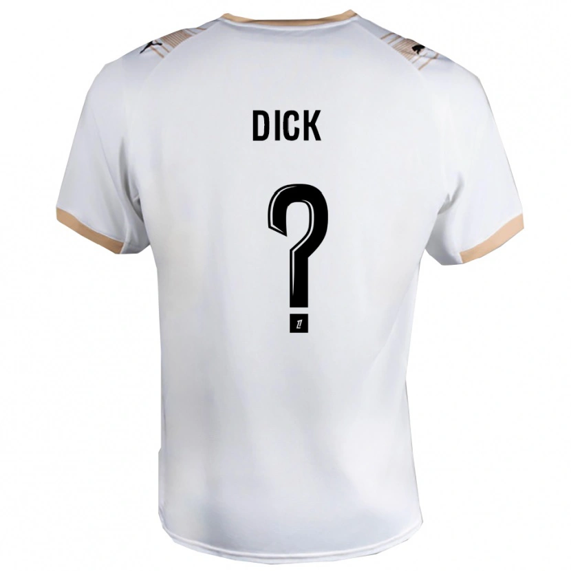 Danxen Women Livingstone Dick #0 White Black Away Jersey 2025/26 T-Shirt