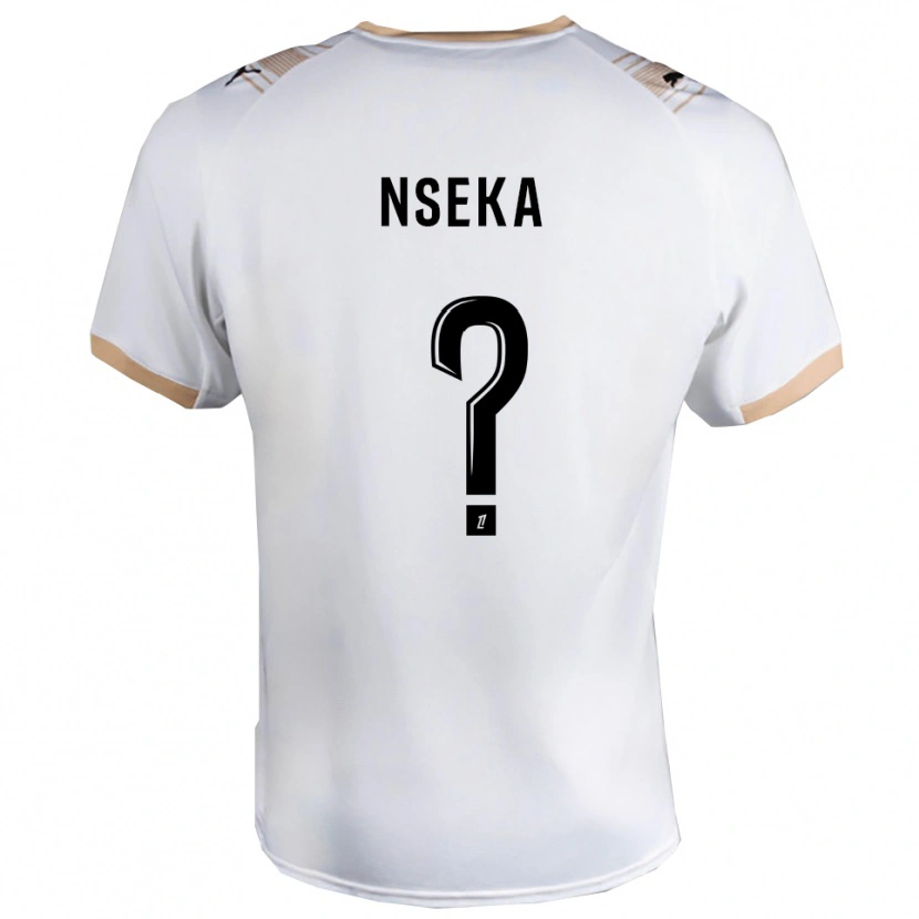 Danxen Women Nelson Nseka #0 White Black Away Jersey 2025/26 T-Shirt