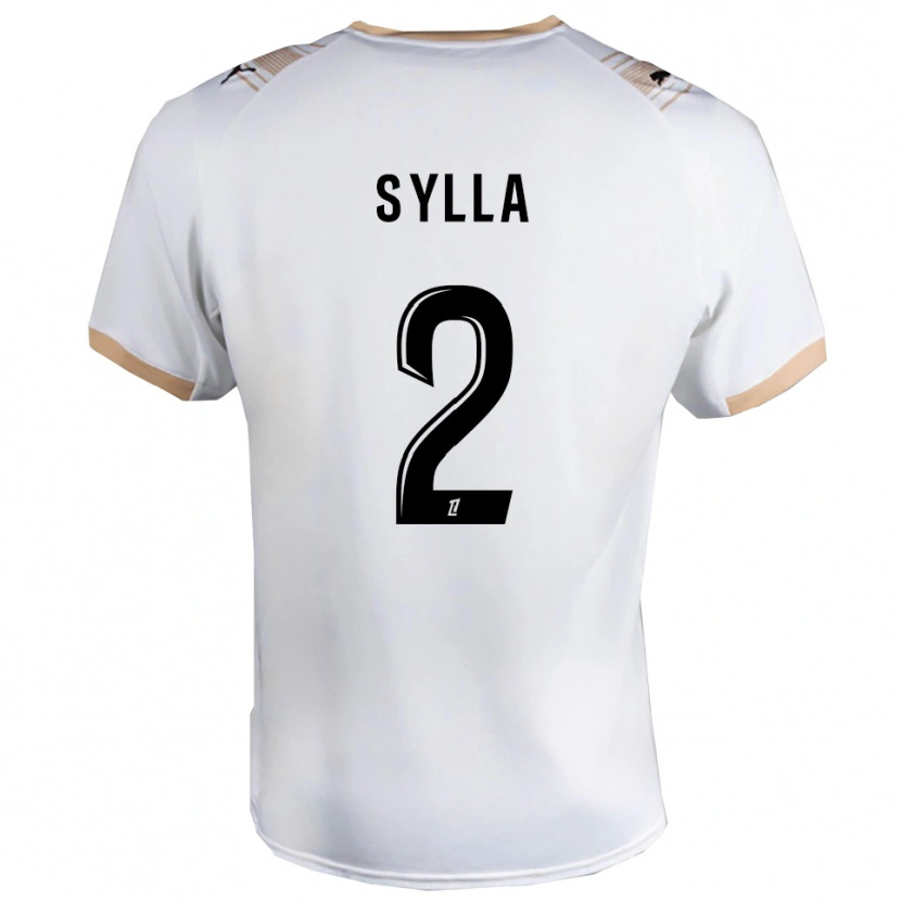 Danxen Women Mohamed Sylla #2 White Black Away Jersey 2025/26 T-Shirt