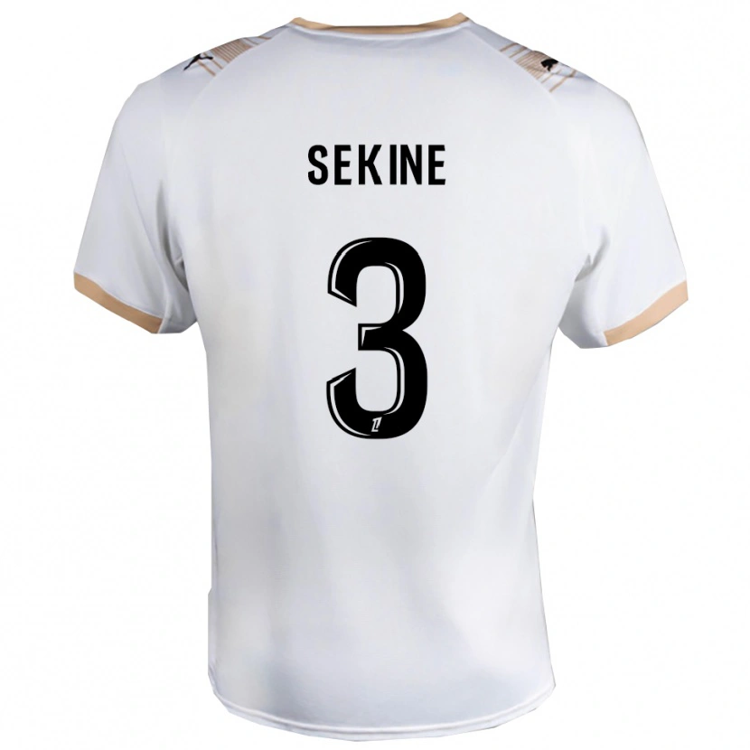Danxen Women Hiroki Sekine #3 White Black Away Jersey 2025/26 T-Shirt