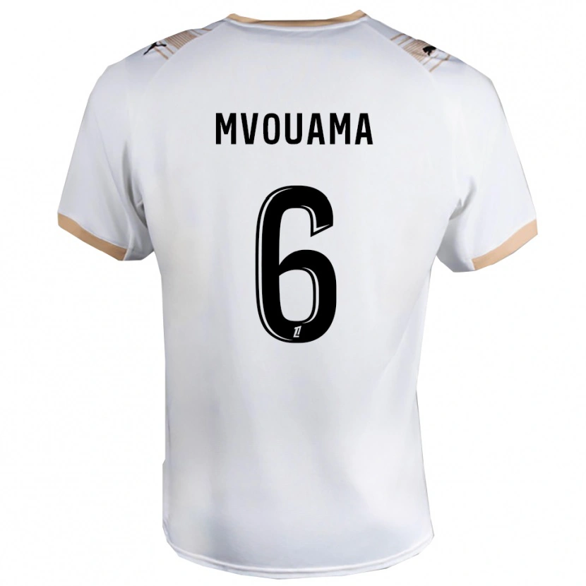 Danxen Women Oliver Mvouama #6 White Black Away Jersey 2025/26 T-Shirt
