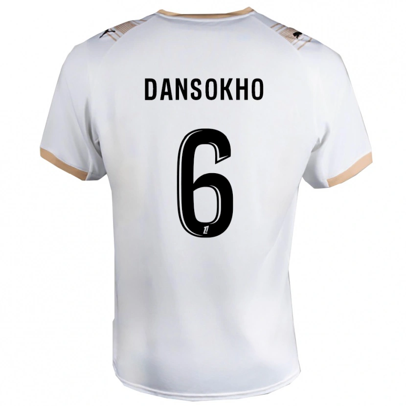 Danxen Women Ansoumana Dansokho #6 White Black Away Jersey 2025/26 T-Shirt