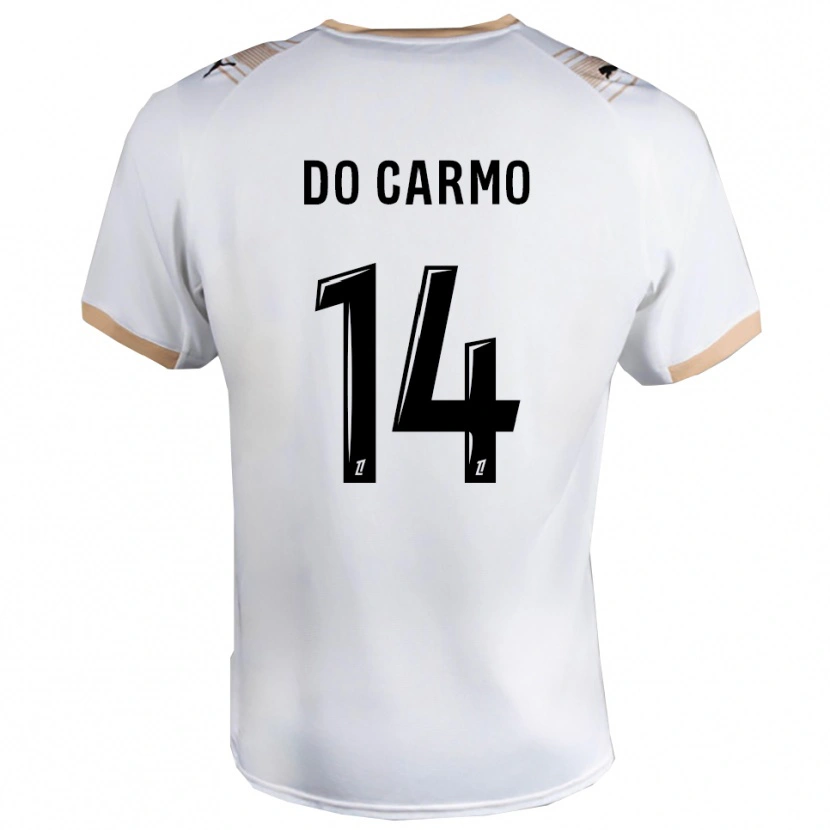 Danxen Women Sophian Do Carmo #14 White Black Away Jersey 2025/26 T-Shirt