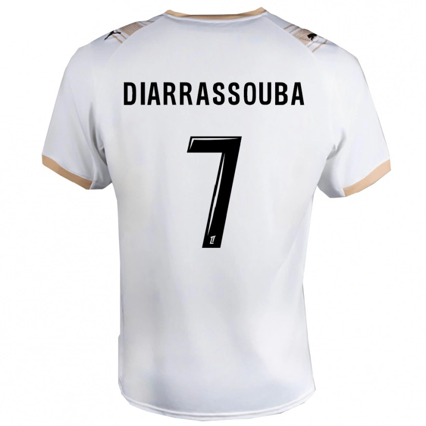 Danxen Women Tidiane Diarrassouba #7 White Black Away Jersey 2025/26 T-Shirt