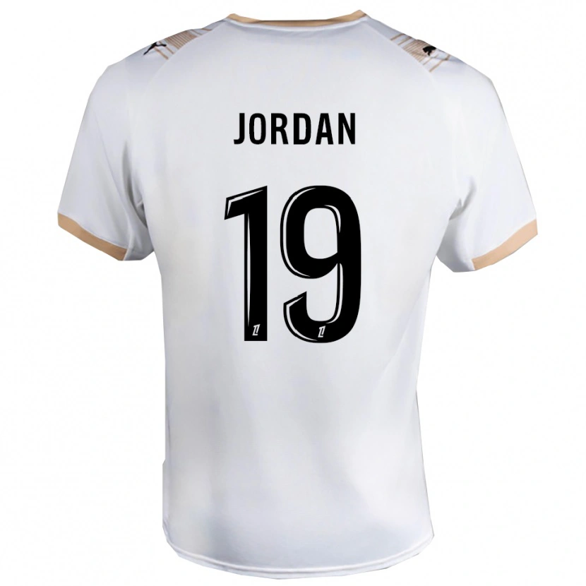 Danxen Women Jordan #19 White Black Away Jersey 2025/26 T-Shirt