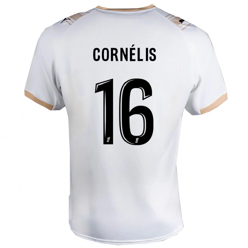 Danxen Women Aristide Cornélis #16 White Black Away Jersey 2025/26 T-Shirt