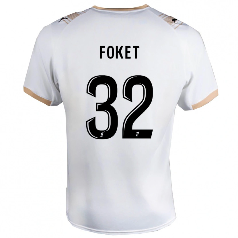 Danxen Women Thomas Foket #32 White Black Away Jersey 2025/26 T-Shirt