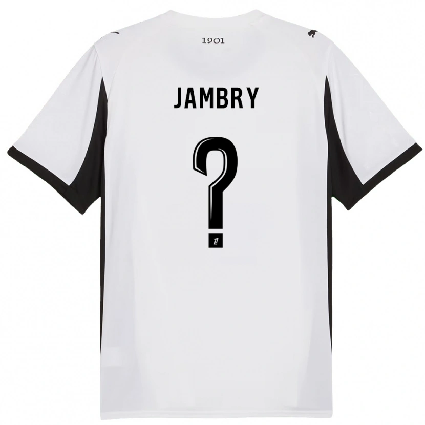 Danxen Women Melvin Jambry #0 White Black Away Jersey 2025/26 T-Shirt