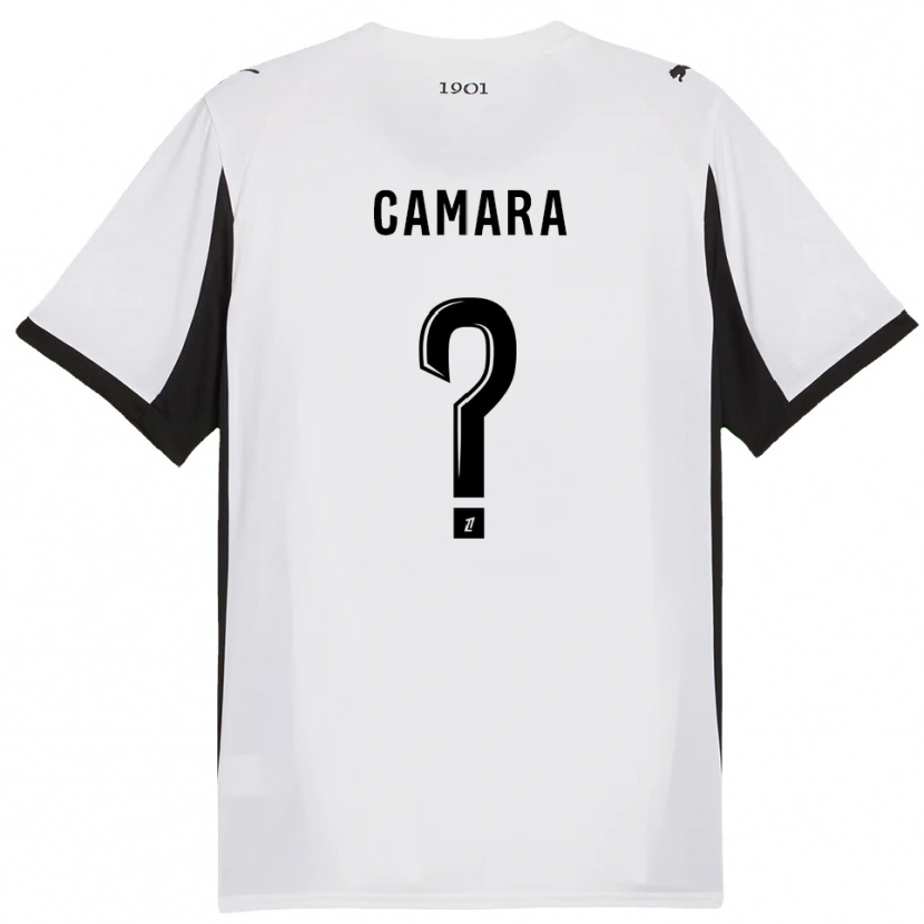 Danxen Women Yaya Camara #0 White Black Away Jersey 2025/26 T-Shirt
