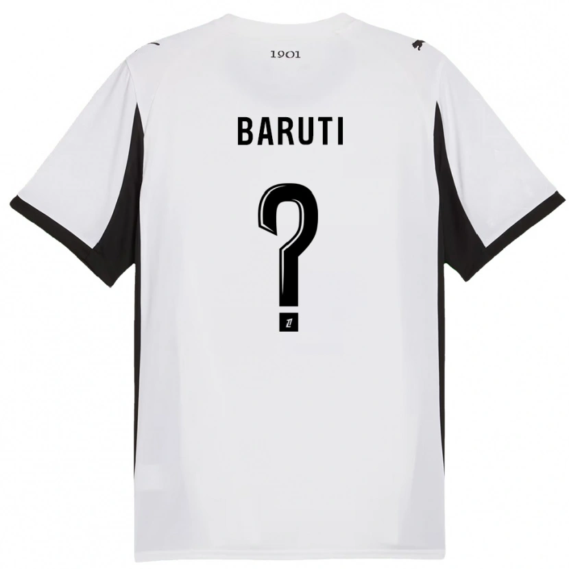 Danxen Women Kelian Baruti #0 White Black Away Jersey 2025/26 T-Shirt