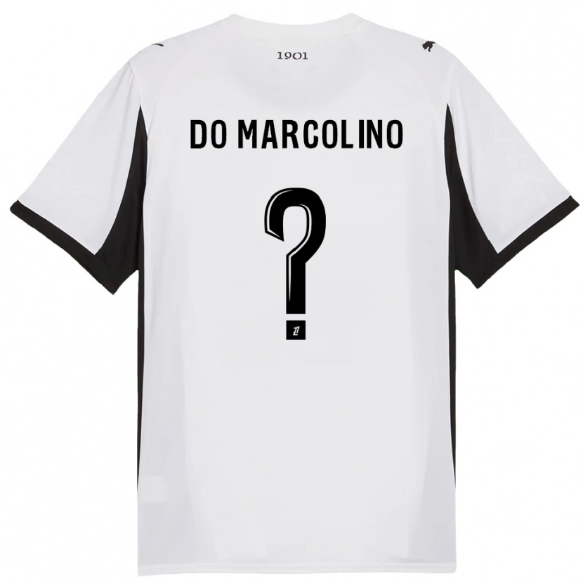 Danxen Women Arsène Do Marcolino #0 White Black Away Jersey 2025/26 T-Shirt