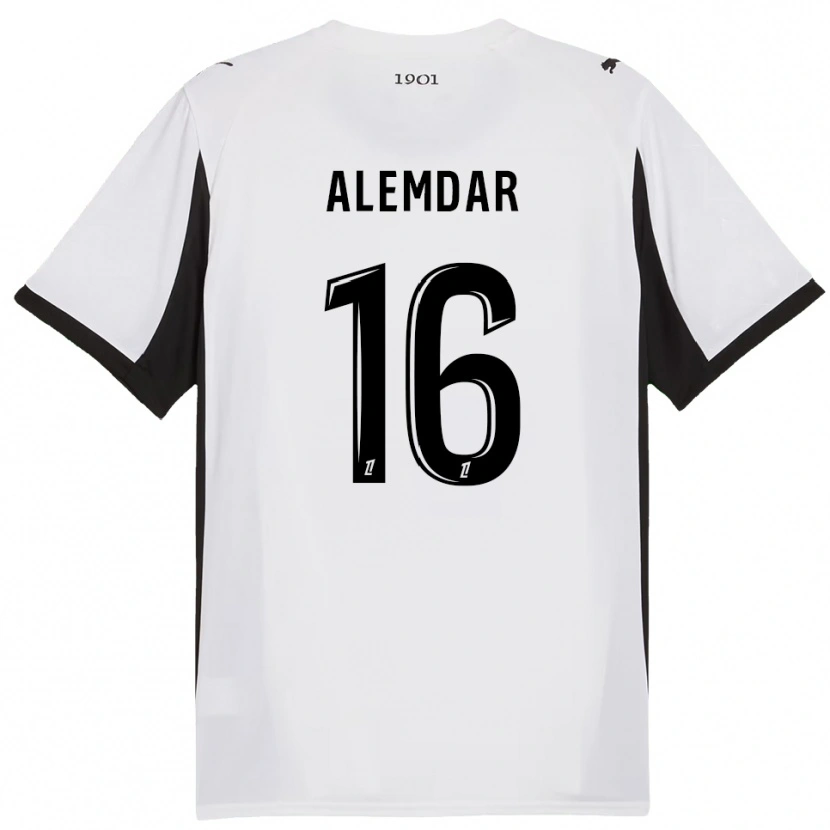 Danxen Women Doğan Alemdar #16 White Black Away Jersey 2025/26 T-Shirt