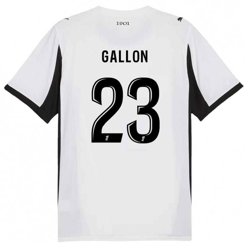 Danxen Women Gauthier Gallon #23 White Black Away Jersey 2025/26 T-Shirt