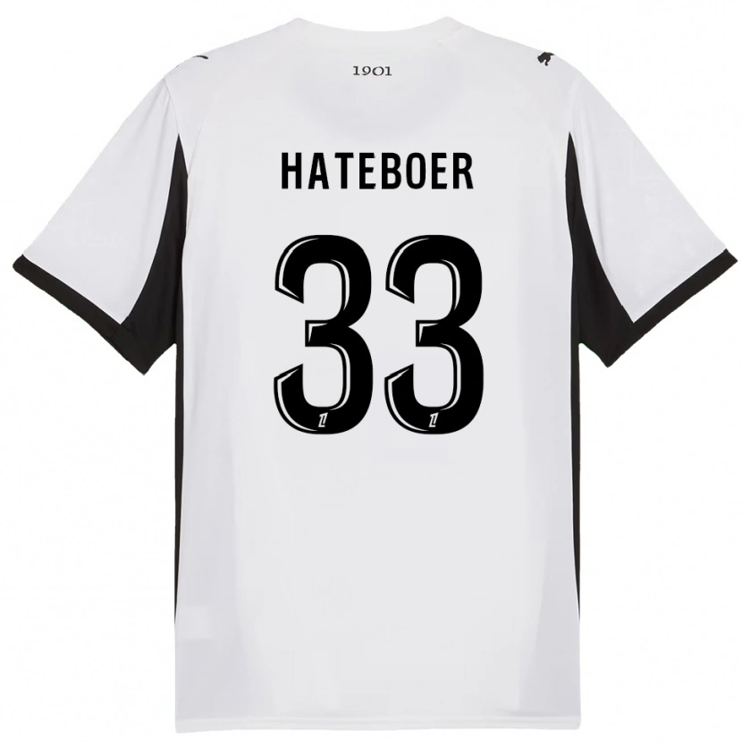 Danxen Women Hans Hateboer #33 White Black Away Jersey 2025/26 T-Shirt