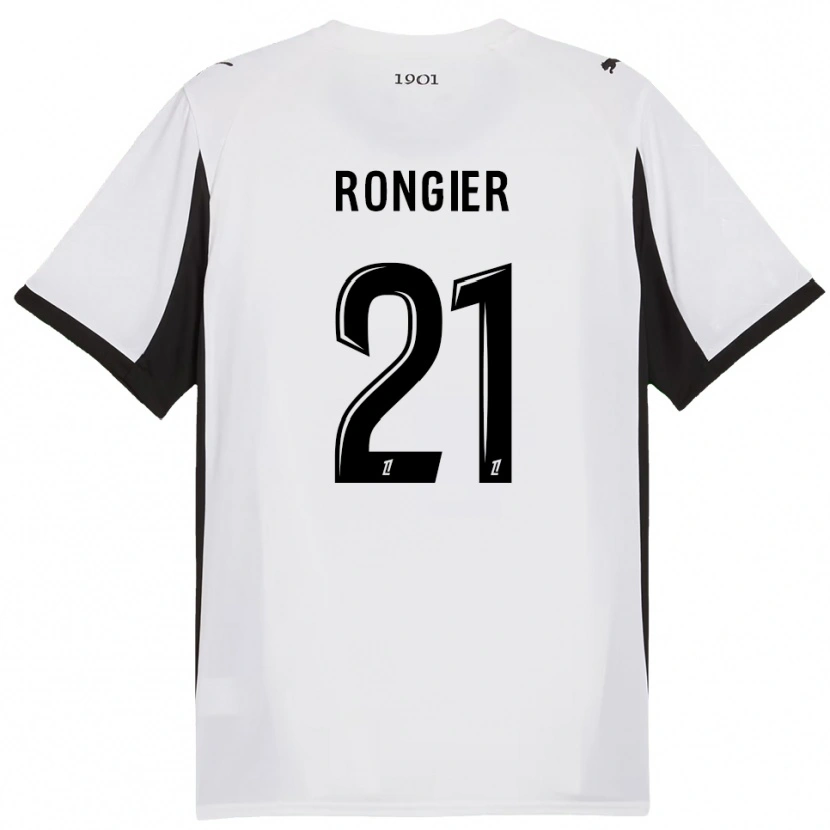 Danxen Women Valentin Rongier #21 White Black Away Jersey 2025/26 T-Shirt