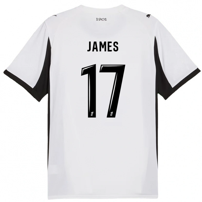 Danxen Women Jordan James #17 White Black Away Jersey 2025/26 T-Shirt