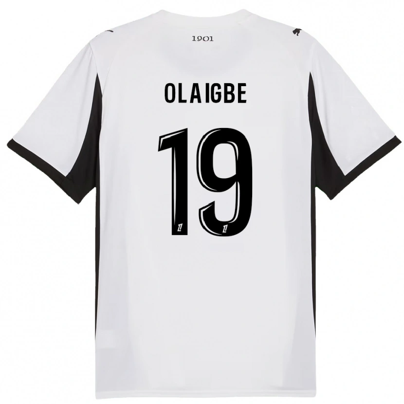 Danxen Women Kazeem Olaigbe #19 White Black Away Jersey 2025/26 T-Shirt