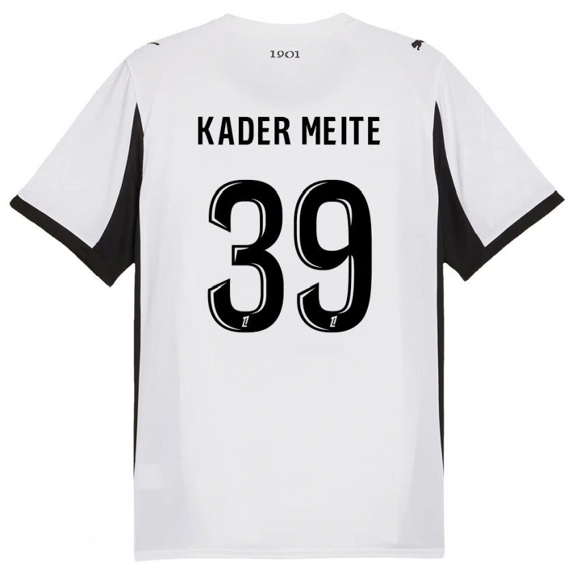 Danxen Women Mohamed Kader Meïté #39 White Black Away Jersey 2025/26 T-Shirt