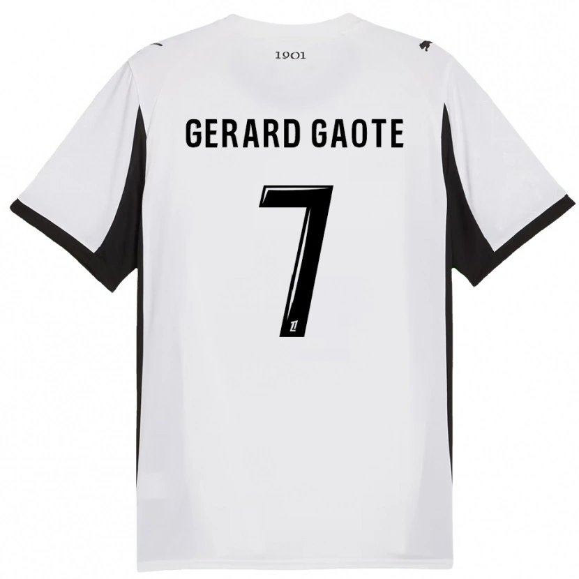 Danxen Women Steven Gerard Gaote #7 White Black Away Jersey 2025/26 T-Shirt