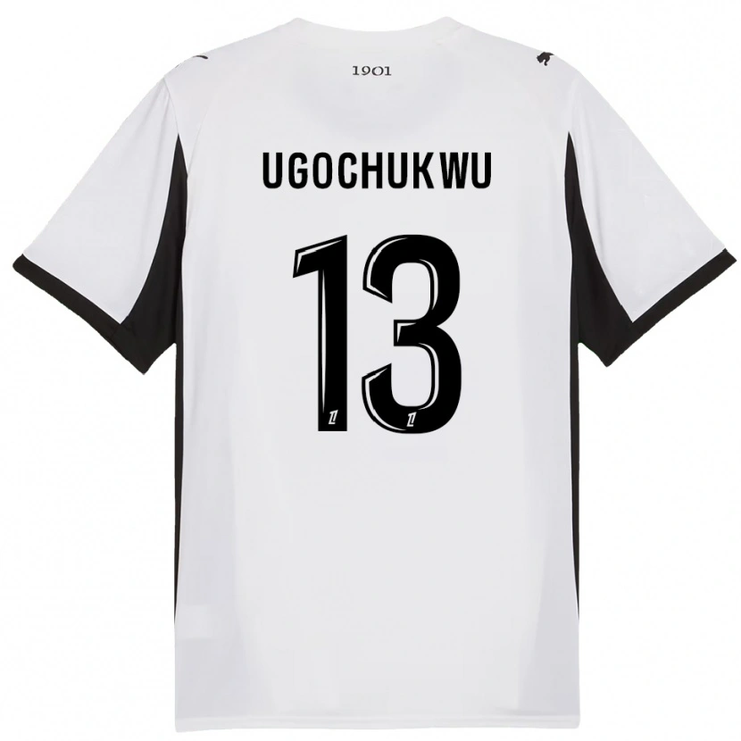 Danxen Women Chibuike Ugochukwu #13 White Black Away Jersey 2025/26 T-Shirt