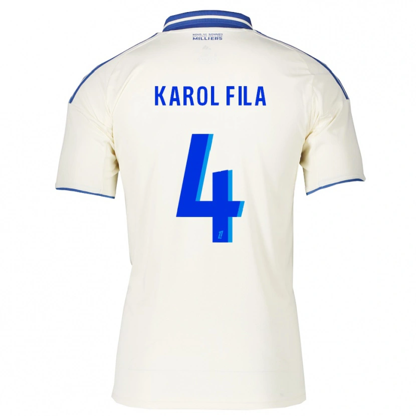 Danxen Women Karol Fila #4 Champagne Blue Away Jersey 2025/26 T-Shirt