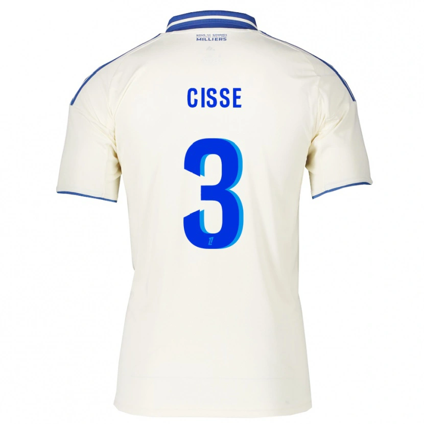 Danxen Women Louis Cisse #3 Champagne Blue Away Jersey 2025/26 T-Shirt