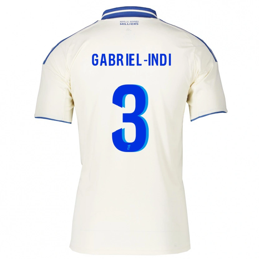 Danxen Women Amizade Gabriel-Indi #3 Champagne Blue Away Jersey 2025/26 T-Shirt