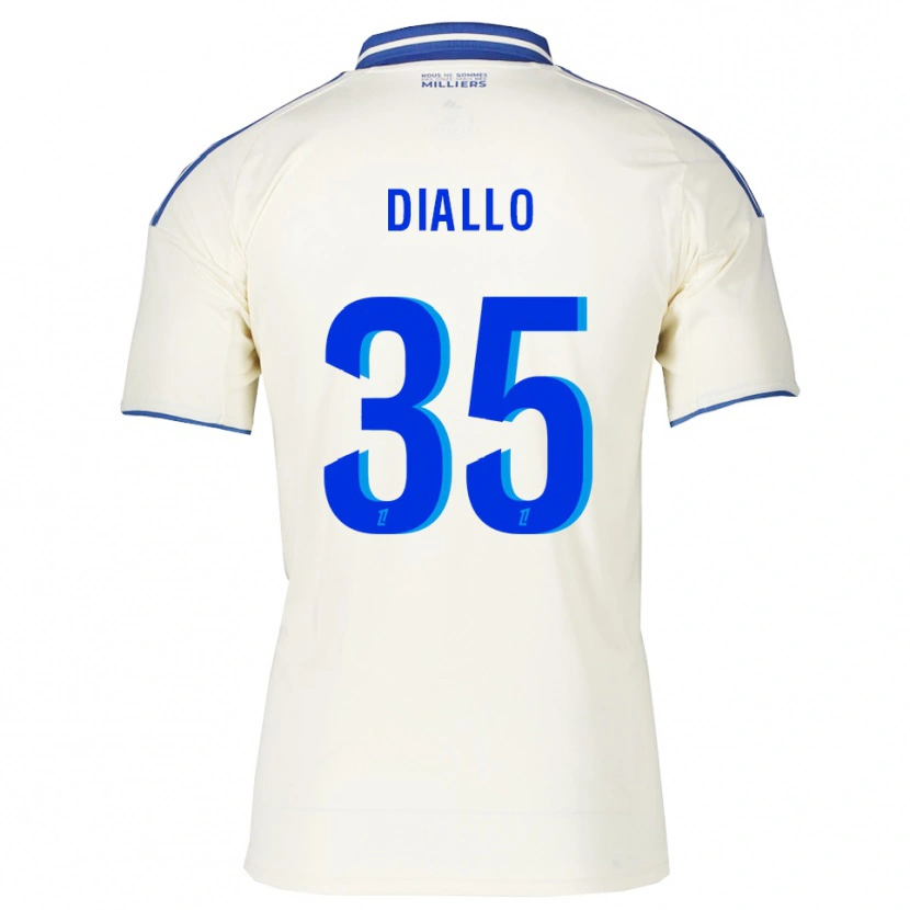 Danxen Women Tidiane Diallo #35 Champagne Blue Away Jersey 2025/26 T-Shirt