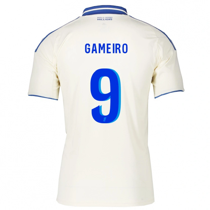 Danxen Women Kévin Gameiro #9 Champagne Blue Away Jersey 2025/26 T-Shirt
