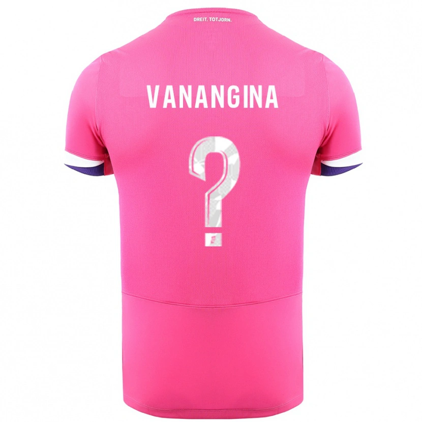 Danxen Women Mechack Niombo Vanangina #0 Pink White Away Jersey 2025/26 T-Shirt