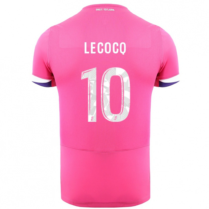 Danxen Women Anaëlle Lecocq #10 Pink White Away Jersey 2025/26 T-Shirt