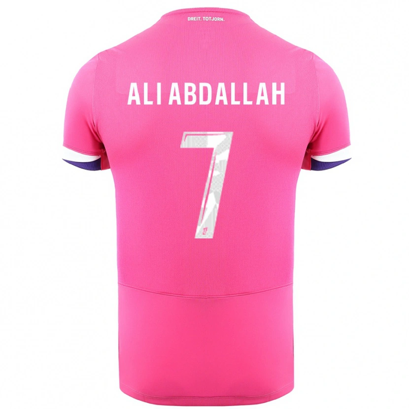 Danxen Women Nivine Ali Abdallah #7 Pink White Away Jersey 2025/26 T-Shirt