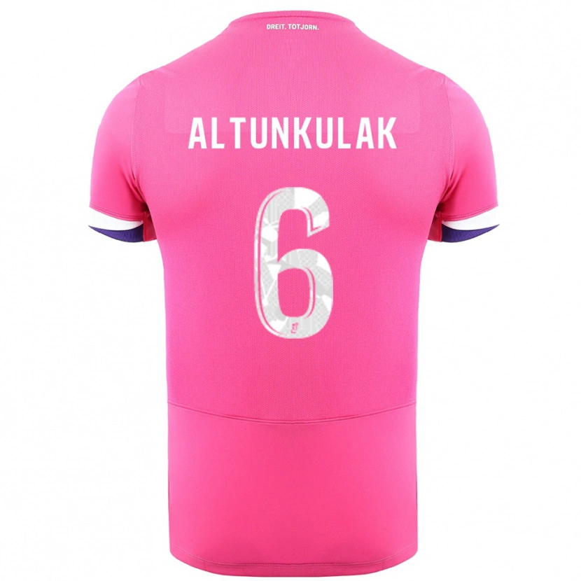 Danxen Women Selen Altunkulak #6 Pink White Away Jersey 2025/26 T-Shirt