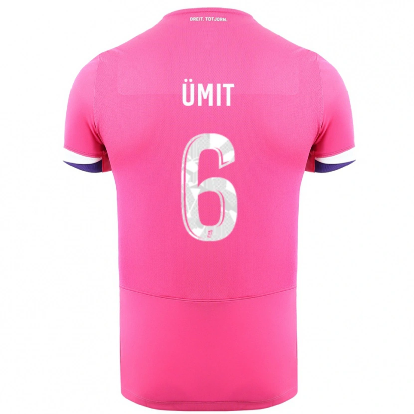 Danxen Women Ümit Akdağ #6 Pink White Away Jersey 2025/26 T-Shirt
