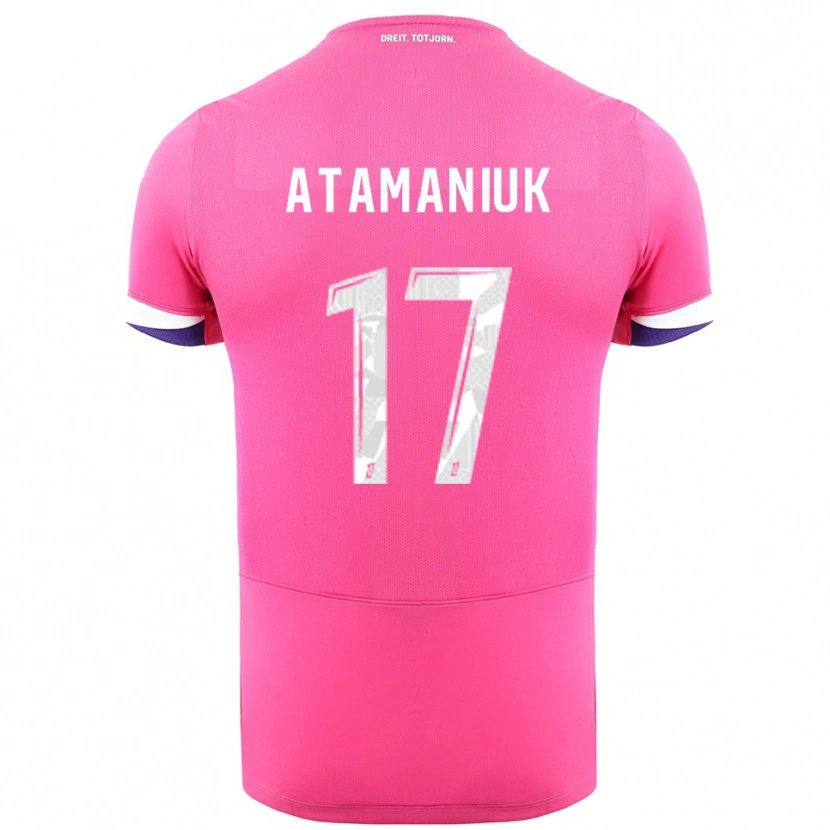 Danxen Women Alexandra Atamaniuk #17 Pink White Away Jersey 2025/26 T-Shirt