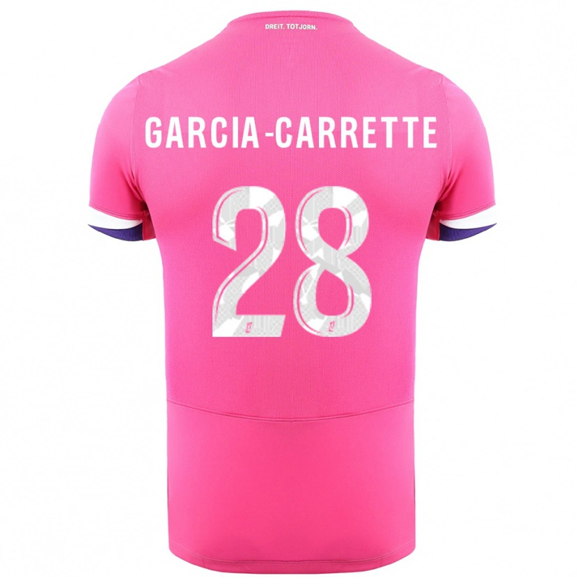 Danxen Women Hortense Garcia-Carrette #28 Pink White Away Jersey 2025/26 T-Shirt