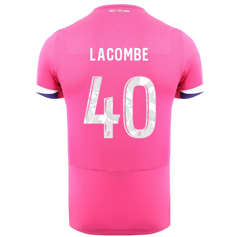 Danxen Women Justin Lacombe #40 Pink White Away Jersey 2025/26 T-Shirt